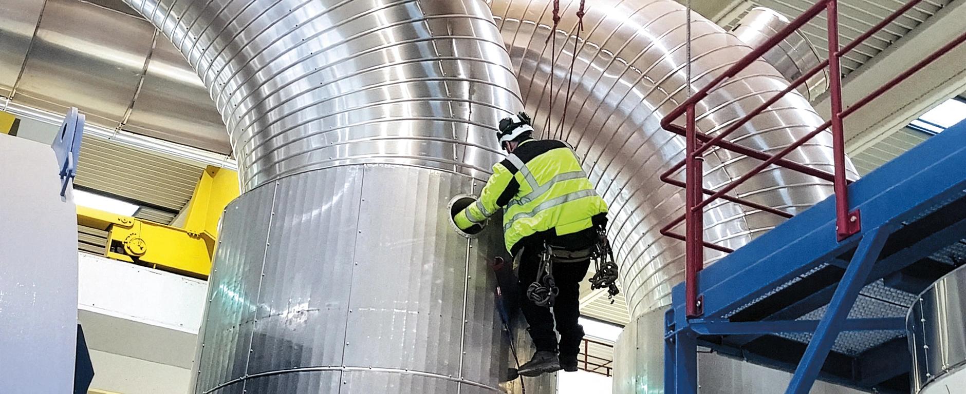 WIKO werkt veilig op hoogte met Rope Access