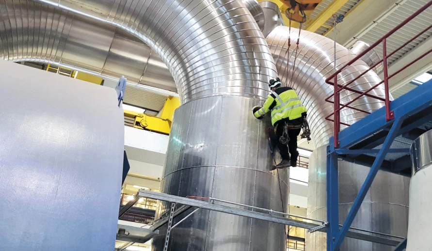 Rope acces door WIKO voor veilig werken op hoogte